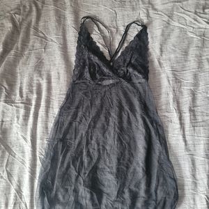 Small Black Lace Bust Sheer Slip